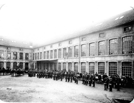 Photo d'archive de la place des Forges chez VMC à Grandvillars