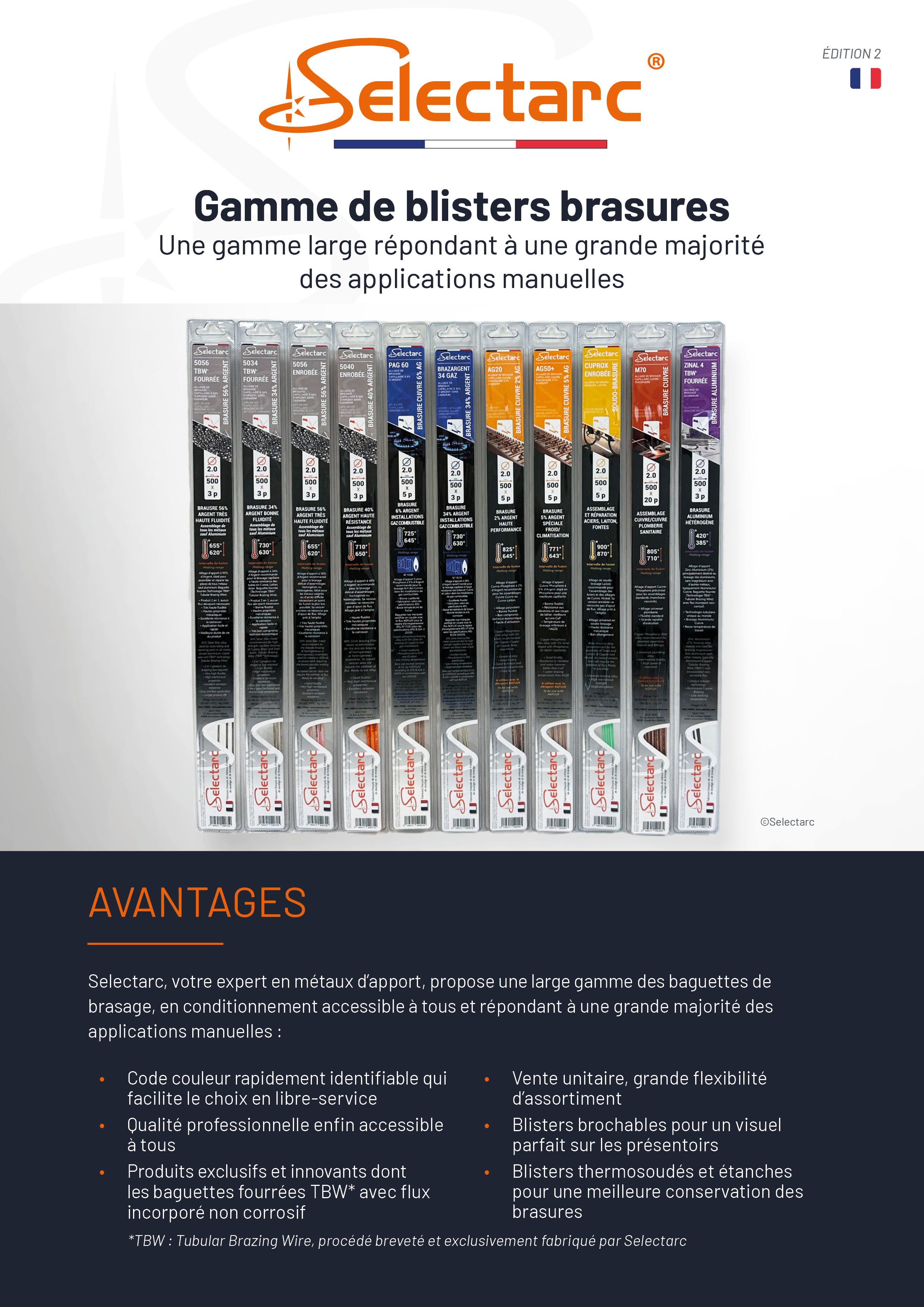 Flyer Blisters Brasures Selectarc FR