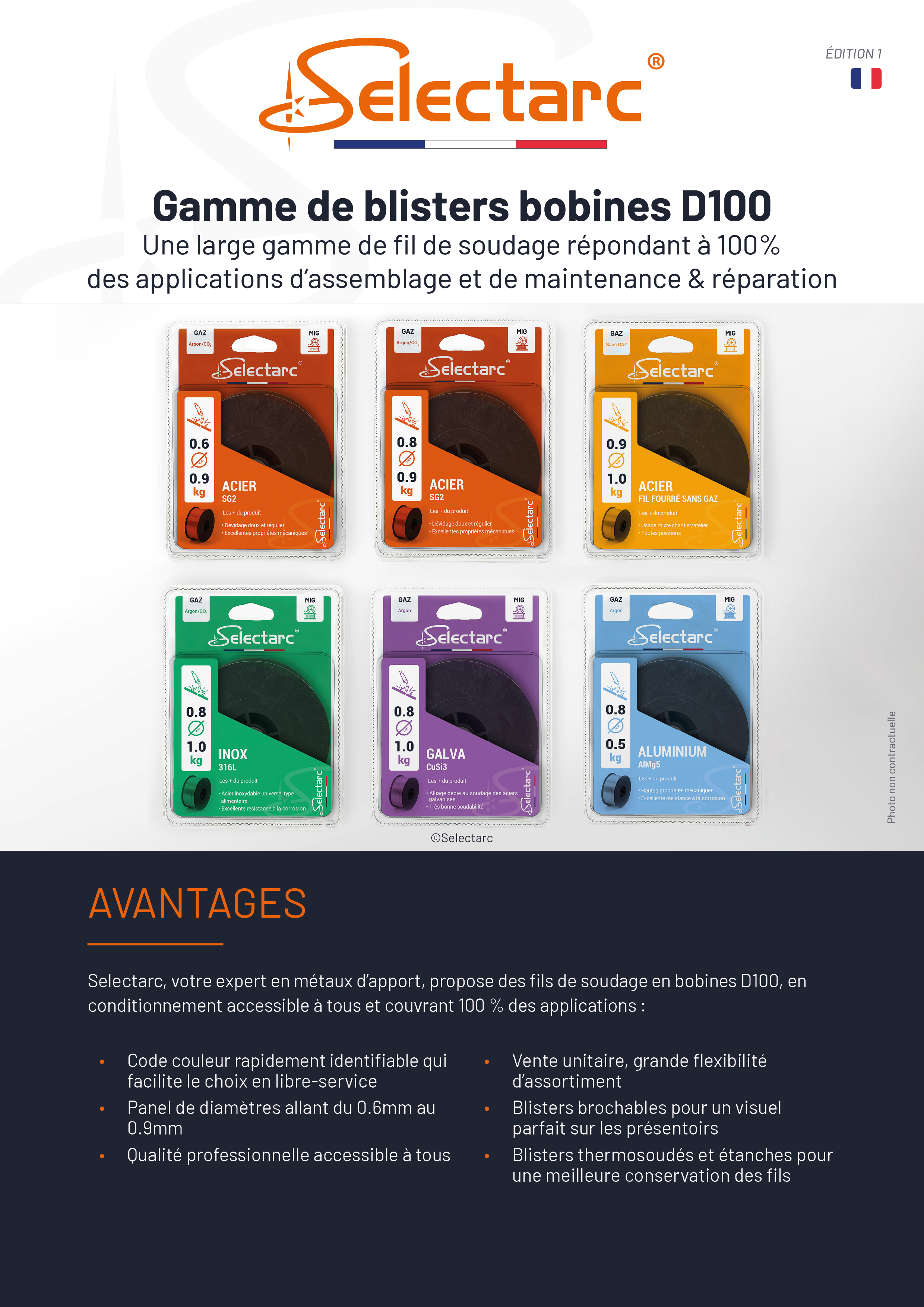 Flyer Blisters D100 Selectarc FR