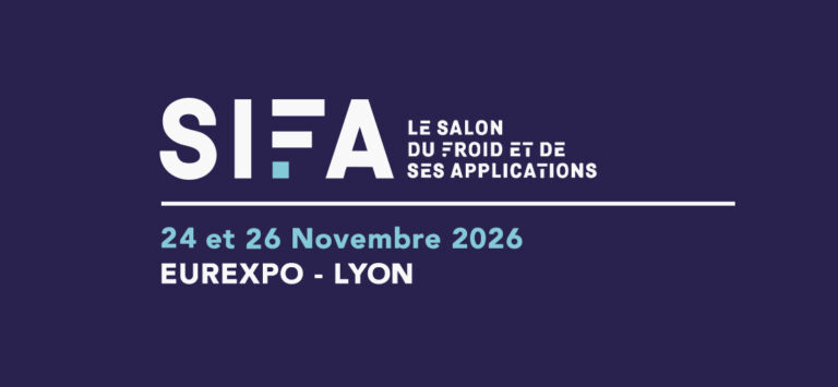 Annonce du salon SIFA, le salon du froid et de ses applications à Lyon, en novembre 2026.